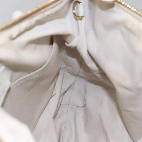 LOUIS VUITTON Mini Lin Croisette Marina PM Bag Pink White M95495 LV Auth 115345 - Picture 13 of 16